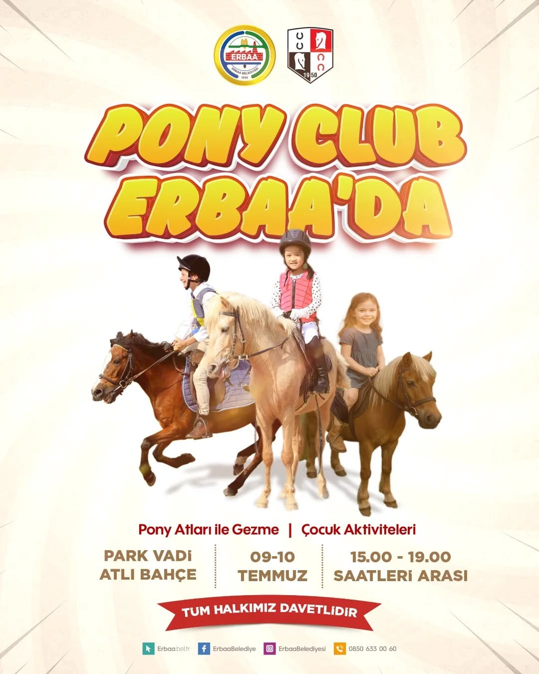 Tokat Erbaa'da Minikler İçin Pony Atlarıyla Dolu Dolu İki Gün