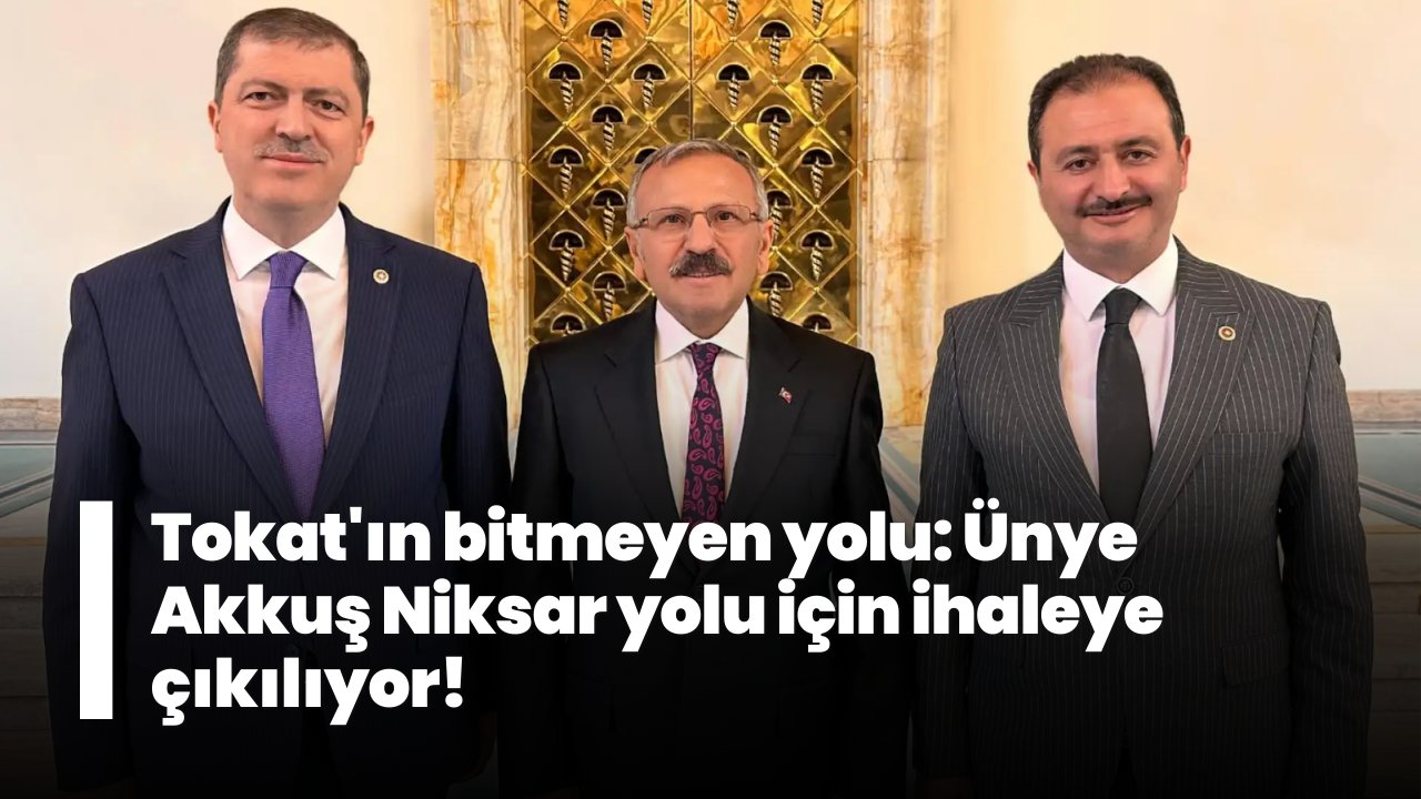 Tokat'ın bitmeyen yolu: Ünye Akkuş Niksar yolu için ihaleye çıkılıyor