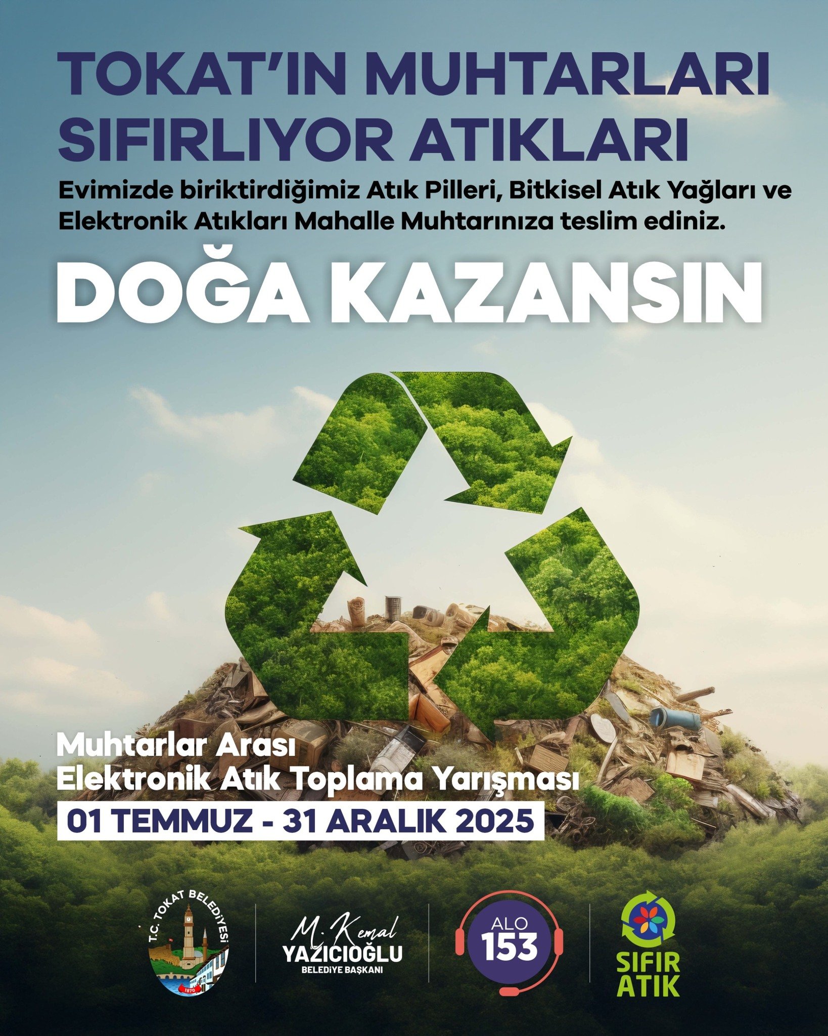 Tokat Belediyesi’nden Geri Dönüşüme Destek: Muhtarlıklar Atık Noktası Oldu